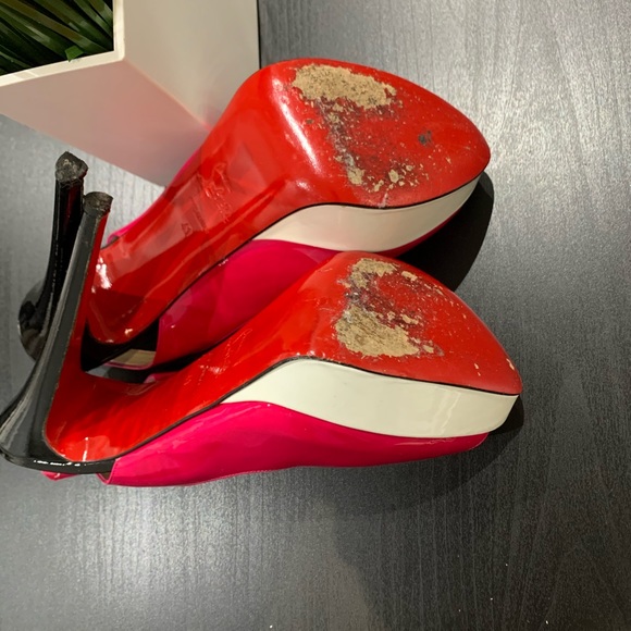 Christian louboutin lady peep toe colorblock - Picture 5 of 5